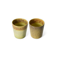 HKLIVING 70s Ceramics Van Gogh Coffee Mugs Sunflowers, set of 2