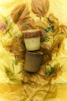 HKLIVING 70s Ceramics Van Gogh Coffee Mugs Sunflowers, set of 2