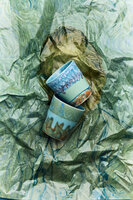 HKLIVING 70s Ceramics Van Gogh Coffee Mugs Self Portrait, set of 2