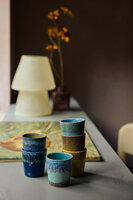 HKLIVING 70s Ceramics Van Gogh Coffee Mugs Self Portrait, set of 2