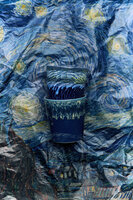 HKLIVING 70s Ceramics Van Gogh Coffee Mugs Starry Night, set of 2