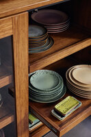 HKLIVING 70's ceramics Dinner Plates Fleck, Set Of 2