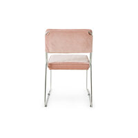 HKLIVING Endless Dining Chair Velvet Lychee Pink