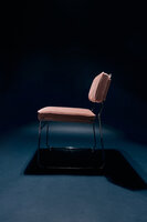 HKLIVING Endless Dining Chair Velvet Lychee Pink
