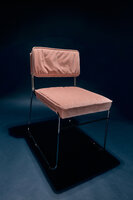 HKLIVING Endless Dining Chair Velvet Lychee Pink
