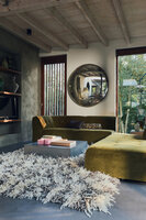 HKLIVING Shaggy rug checkers 200x300cm