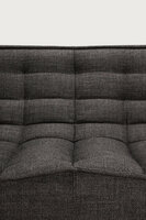 Ethnicraft N701 2 Zits Bank Dark Grey