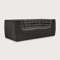 Ethnicraft N701 2 Zits Bank Dark Grey