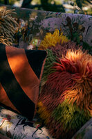 HKLIVING Fluffy wool rag cushion