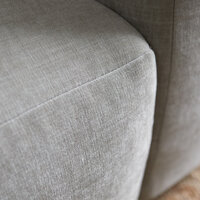 Pepp Interiors Ocean Bank Chaise Longue Links in Standaard Stof Boston cement