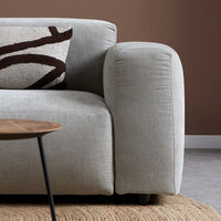 Pepp Interiors Ocean Bank Chaise Longue Links in Standaard Stof Boston cement