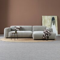 Pepp Interiors Ocean Bank Chaise Longue Rechts in stof Boston cement