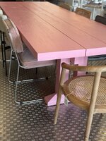 HKLIVING Forma Dining Table Very Pink 280cm
