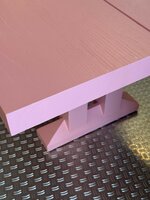 HKLIVING Forma Dining Table Very Pink 280cm