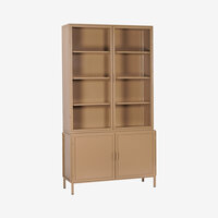 New Routz Garland 4 deurs vitrinekast Cappuccino