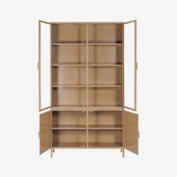 New Routz Garland 4 deurs vitrinekast Cappuccino