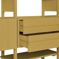 HKLIVING Raw wood cabinet mustard