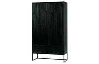 WOOOD Essentials Silas 2-deurs kast black night geborsteld