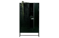 WOOOD Essentials Silas 2-deurs kast black night geborsteld