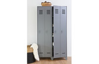 Woood Stijn hoog 2drs lockerkast steel grey