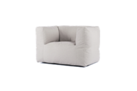 Bryck Chair 1 zits SMOOTH COLLECTION Semi-white 1