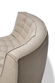 Ethnicraft N701 sofa - round corner - Beige