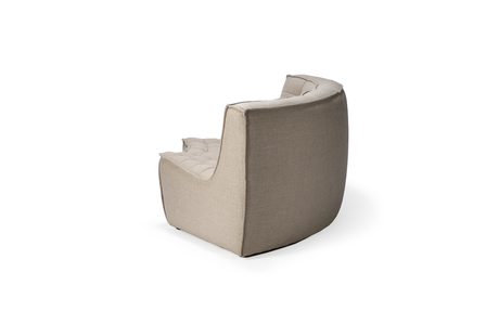 Ethnicraft N701 sofa - round corner - Beige