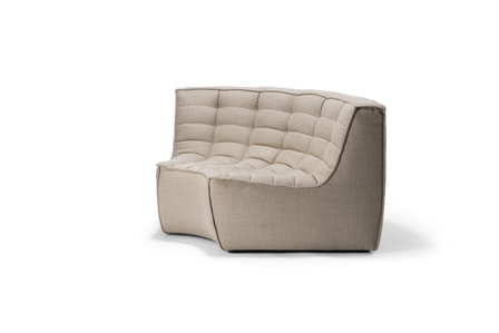 Ethnicraft N701 sofa - round corner - Beige