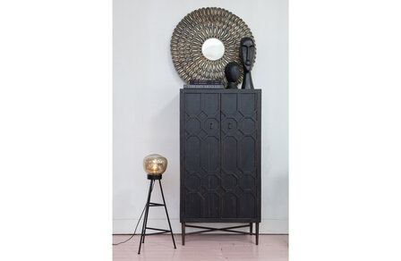 WOOOD Essentials Bequest opbergkast hout zwart