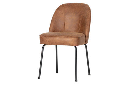 WOOOD Premium Vogue eetkamerstoel leer cognac