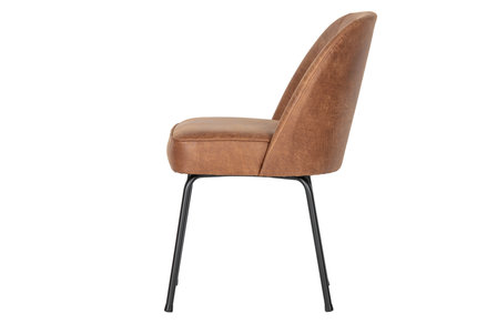WOOOD Premium Vogue eetkamerstoel leer cognac