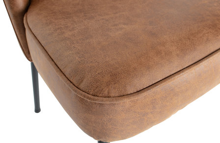 WOOOD Premium Vogue eetkamerstoel leer cognac