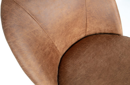 WOOOD Premium Vogue eetkamerstoel leer cognac