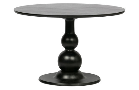 WOOOD Premium Blanco eettafel &oslash;120cm mango diep zwart