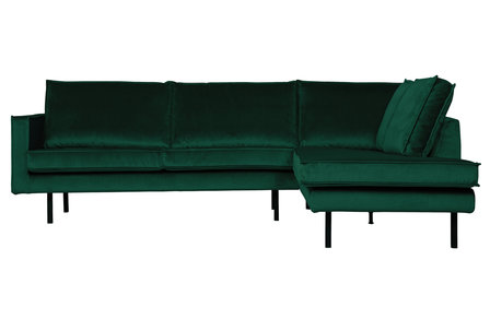 WOOOD Premium Rodeo hoekbank rechts velvet green forest