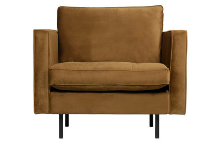 WOOOD Premium Rodeo classic fauteuil velvet honing geel