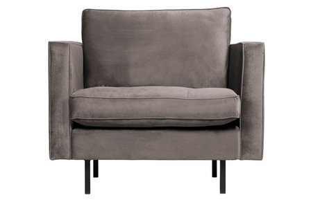 BePureHome Rodeo classic fauteuil velvet taupe