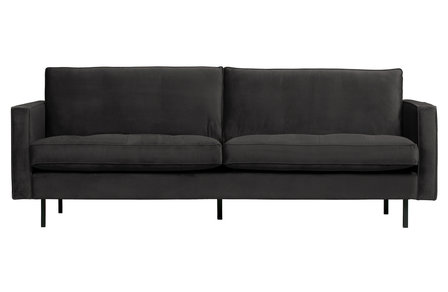WOOOD Premium Rodeo classic bank 2,5-zits velvet antraciet