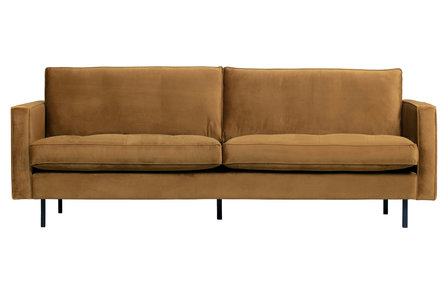WOOOD Premium Rodeo classic bank 2,5-zits velvet honing geel