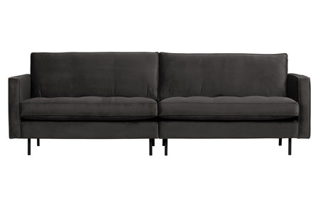 WOOOD Premium Rodeo classic bank 3-zits velvet antraciet