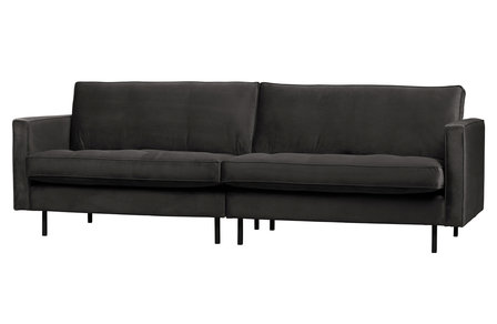 WOOOD Premium Rodeo classic bank 3-zits velvet antraciet