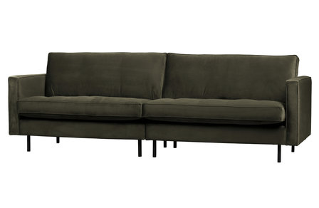 WOOOD Premium Rodeo classic bank 3-zits velvet dark green hunter