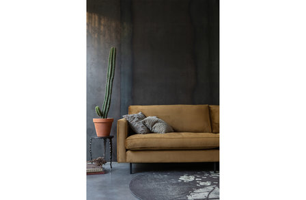 WOOOD Premium Rodeo classic bank 3-zits velvet honing geel