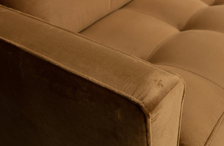 WOOOD Premium Rodeo classic bank 3-zits velvet honing geel