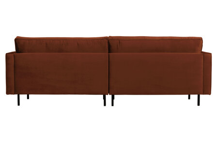 WOOOD Premium Rodeo classic bank 3-zits velvet roest