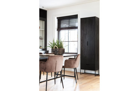 WOOOD Premium Silas hoge kast eiken blacknight 