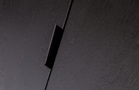 WOOOD Premium Silas hoge kast eiken blacknight 