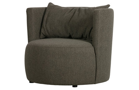 Vtwonen Explore fauteuil boucl&eacute; bruin