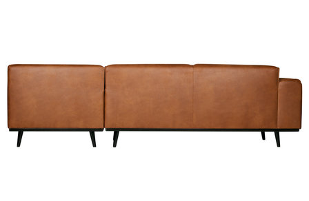 WOOOD Premium Statement hoekbank rechts eco leer cognac 