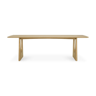 Ethnicraft Oak Geometric dining table